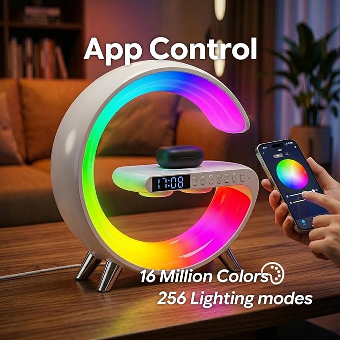 Digital Led Wireless Charger Speaker