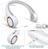 X5 Portable Bladeless Neck Fan, Rechargeable, 3 Speed Gear Adjustment, Outdoor Summer Wearable Hands-Free Fan