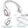 X5 Portable Bladeless Neck Fan, Rechargeable, 3 Speed Gear Adjustment, Outdoor Summer Wearable Hands-Free Fan