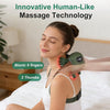 Deep kneading massage with soothing heat to help relax tense neck and shoulder muscles.