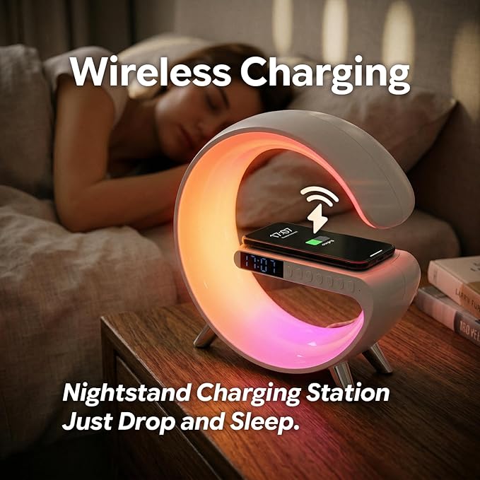 Digital Led Wireless Charger Speaker