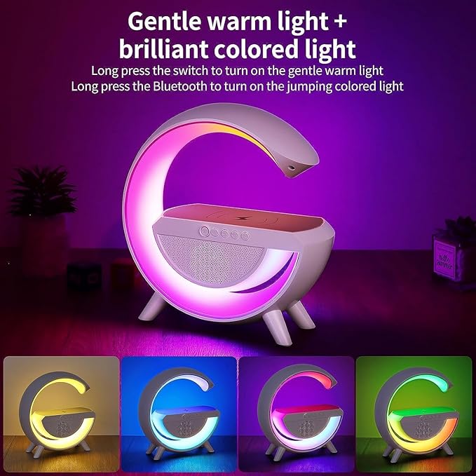 Digital Led Wireless Charger Speaker